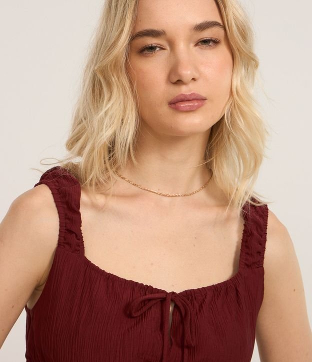 Blusa Texturizada con Lazo y Volado 3