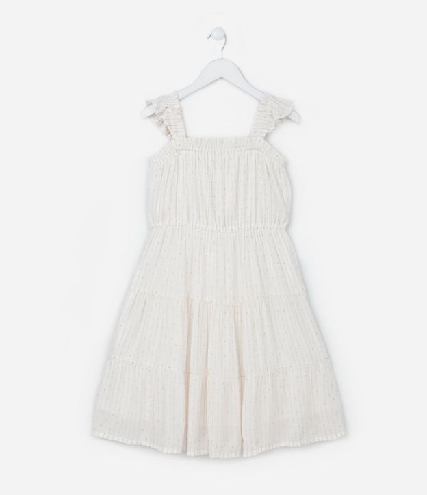 Vestido Infantil en Airflow Metalizado - Talle 5 a 14 años 3