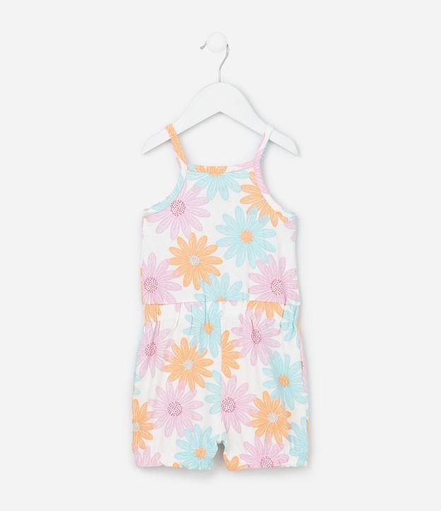 Enterito Infantil con Estampa Floral - Talle 0 a 18 Meses 3