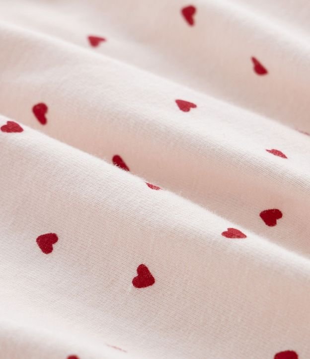 Vestido Infantil con Estampa de Corazones con Bombacha - Talle 0 a 18 meses 5