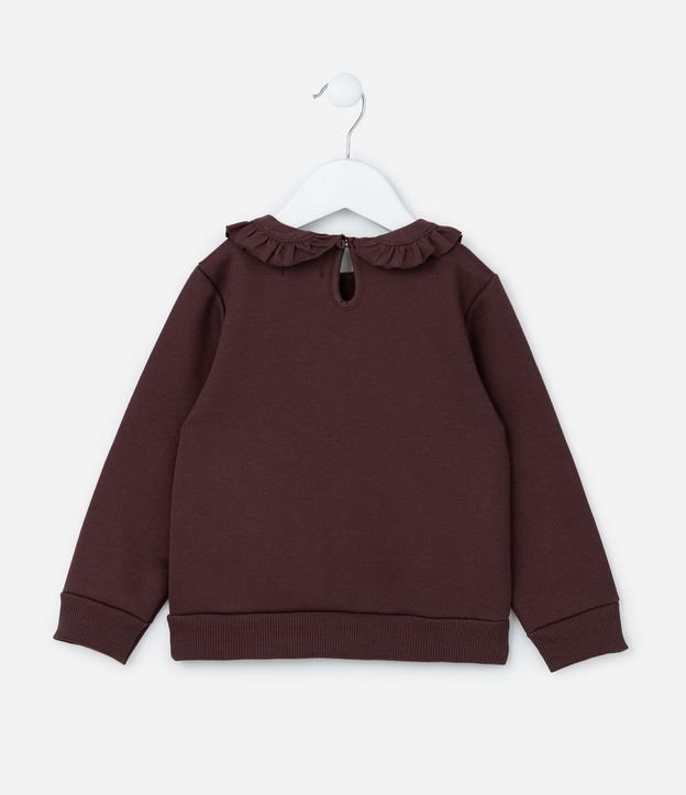 Saco Infantil con Volado y Estampa Flores - Talle 1 a 6 años 3