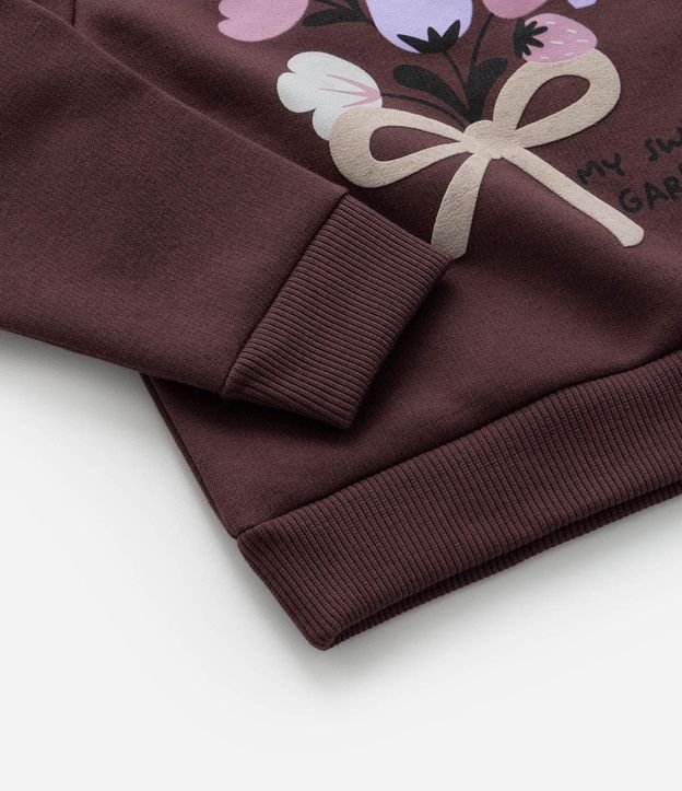 Saco Infantil con Volado y Estampa Flores - Talle 1 a 6 años 8