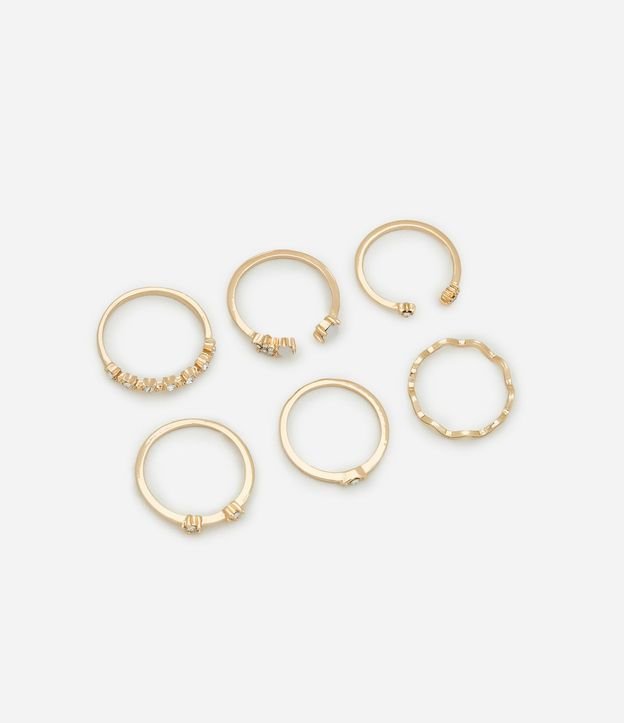 Kit 06 Anillos con Formas y Modelos Diversos 1