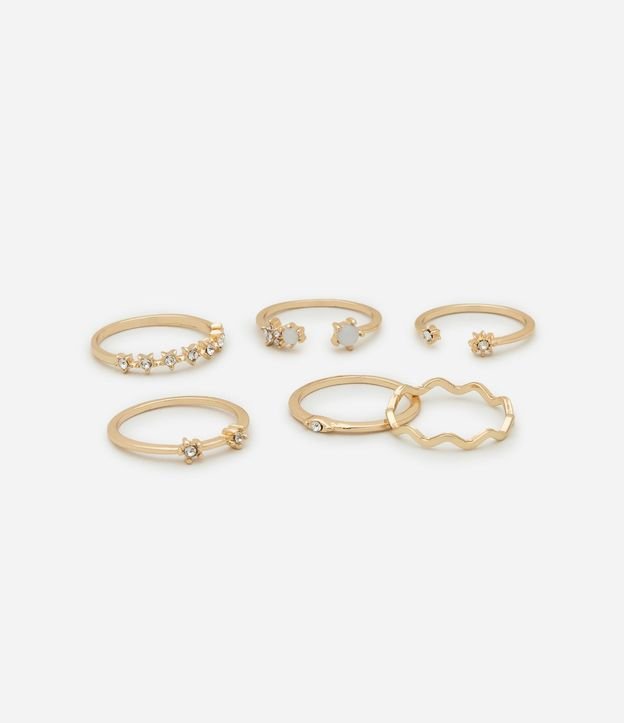 Kit 06 Anillos con Formas y Modelos Diversos 2
