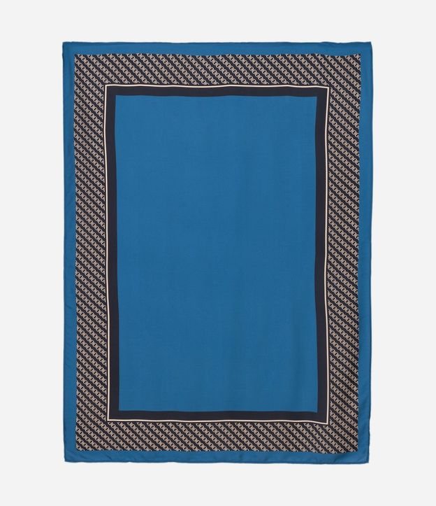 Pañuelo Satinado con Estampa de Moldura cadena
