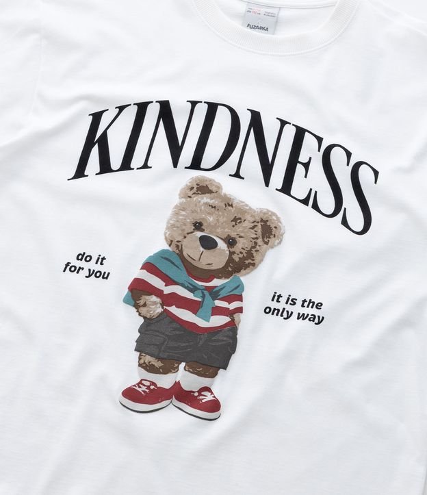 Remera Infantil con Estampa Oso Kindness - Talle 5 a 14 años 5