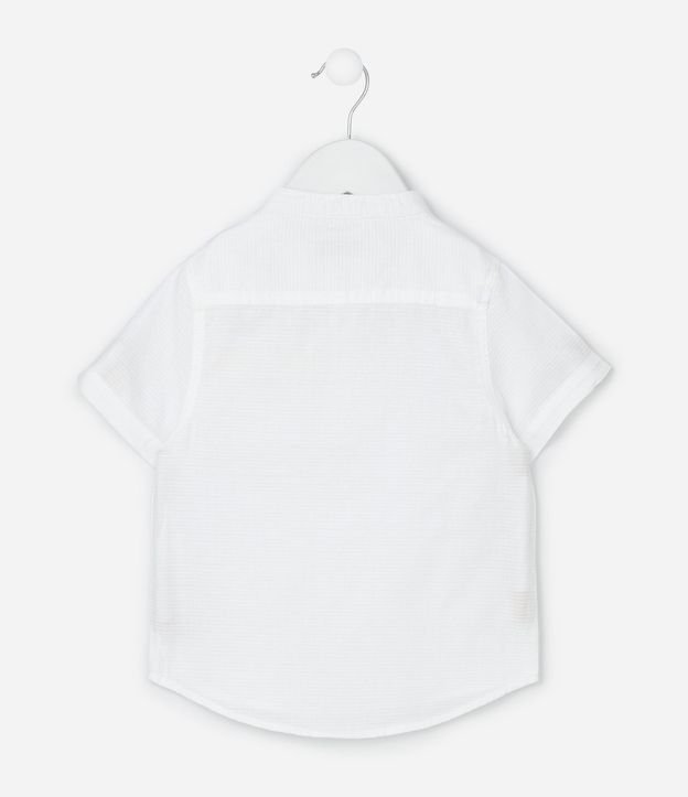 Camisa Infantil Bata con Detalles Contrastantes y Texturizada - Talle 1 a 6 años 2