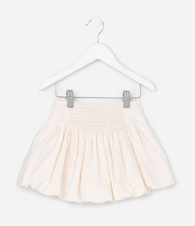 Pollera Infantil Balonê con Bordado Floral - Talle 1 a 6 años 3