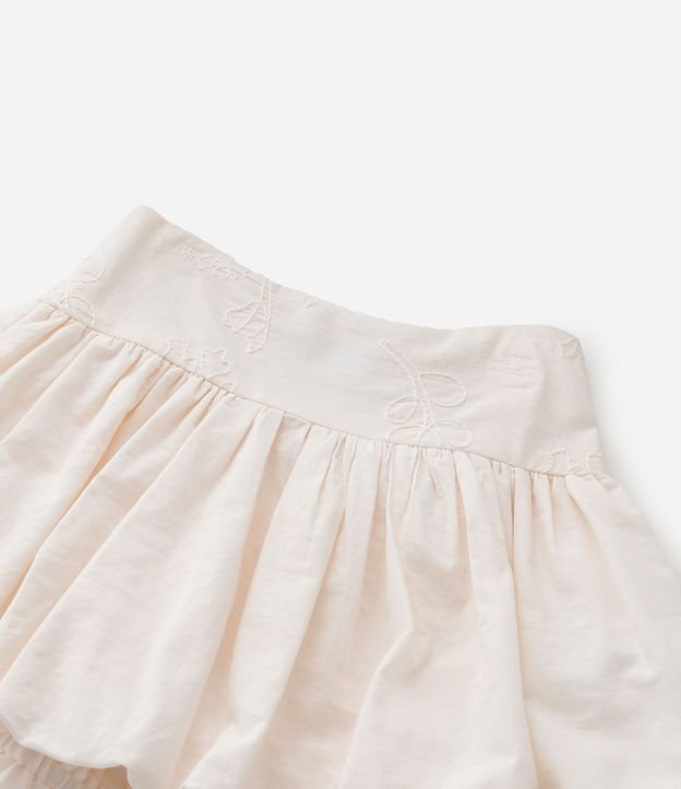 Pollera Infantil Balonê con Bordado Floral - Talle 1 a 6 años 6