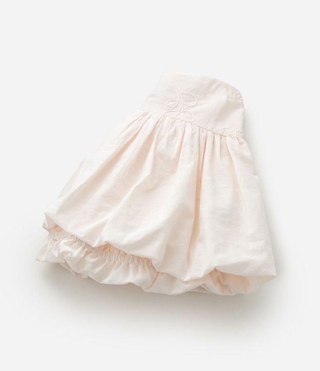 Pollera Infantil Balonê con Bordado Floral - Talle 1 a 6 años 7