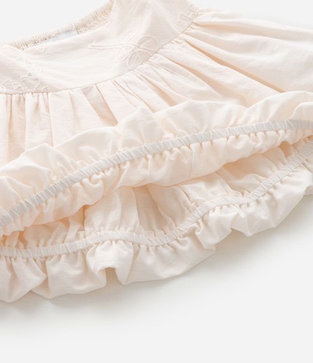 Pollera Infantil Balonê con Bordado Floral - Talle 1 a 6 años 8