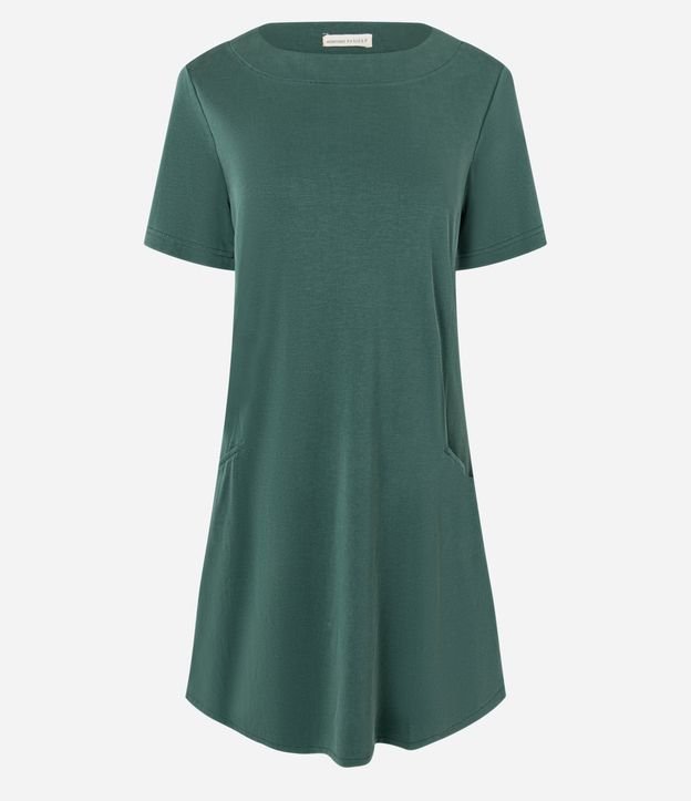 Vestido T-Shirt en Media Malla con Bolsillos 6