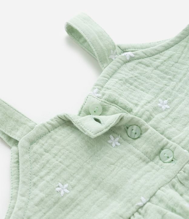 Conjunto Infantil en Tricolina con Bordado Floral - Talle 3 a 18 Meses 11