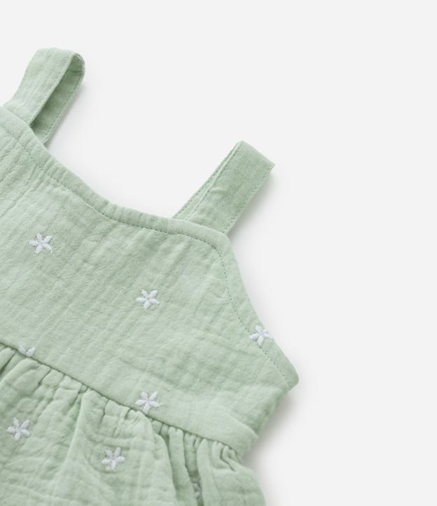 Conjunto Infantil en Tricolina con Bordado Floral - Talle 3 a 18 Meses 9