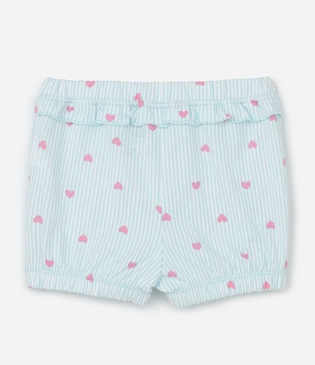 Conjunto Infantil con Estampa de Rayas y Corazones - Talle 0 a 18 Meses 6