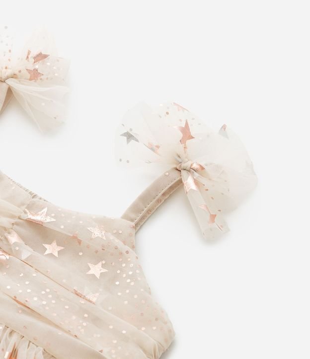 Vestido Infantil con Tule de Estrellas y Bombacha - Talle 3 a 18 Meses 7