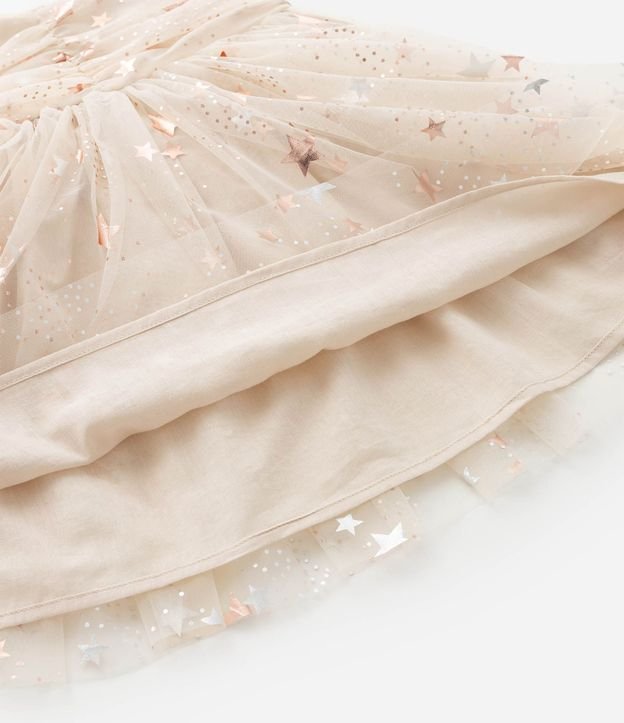 Vestido Infantil con Tule de Estrellas y Bombacha - Talle 3 a 18 Meses 8