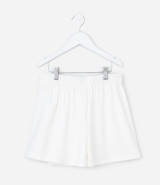 Short Pollera Infantil en Crepé con Brillos Sastre - Talle 5 a 14 años 3