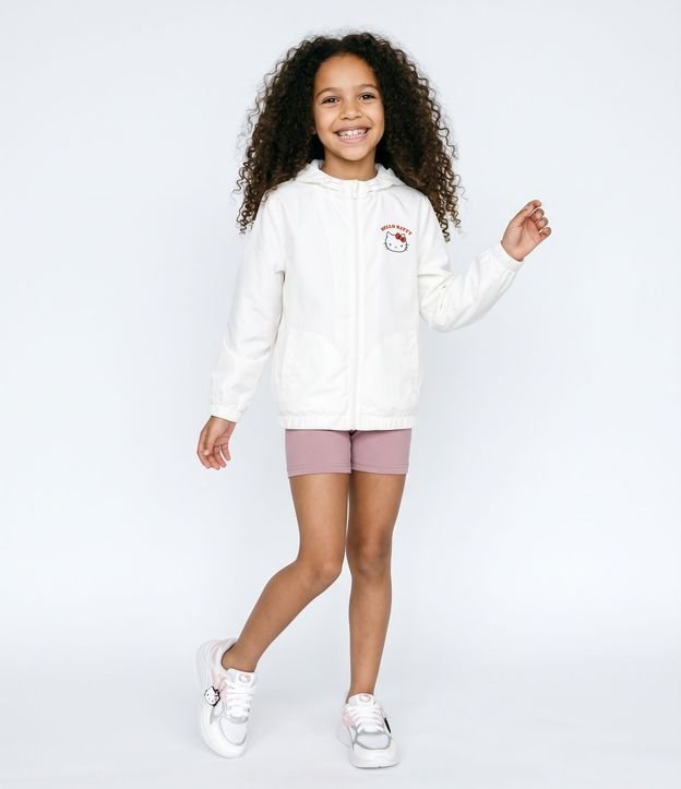 Campera Infantil Rompe Viento con Estampa Hello Kitty - Talle 5 a 14 años