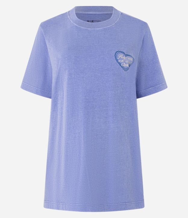 Remera Over en Algodón con Estampa de Corazón 9