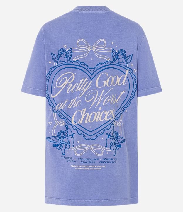 Remera Over en Algodón con Estampa de Corazón 10
