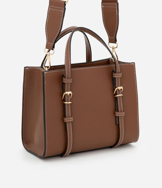 Bolsa Satchel Mediana con Correa de Mano Desmontable y Boho Romántico