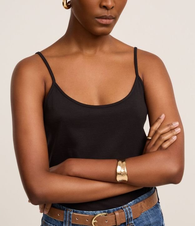 Blusa Básica de Bretel Fino en Algodón Peruano 4