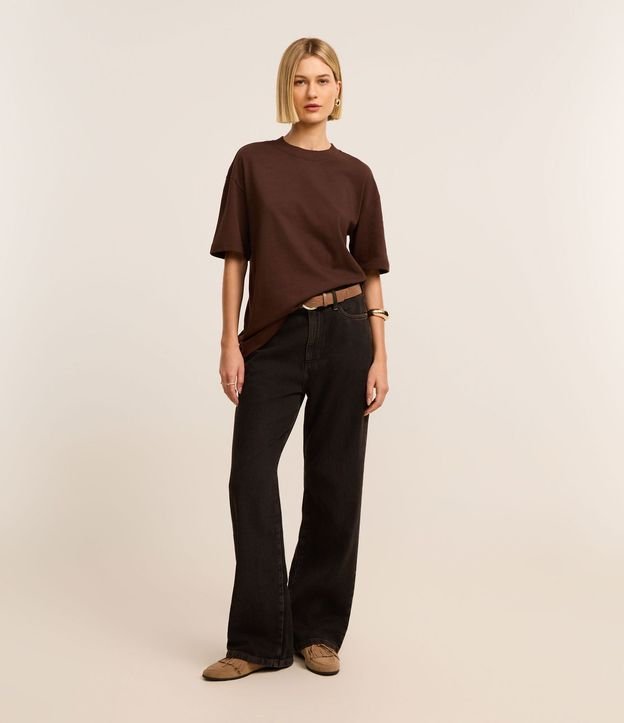 Remera Básica Relaxed en Malla 2