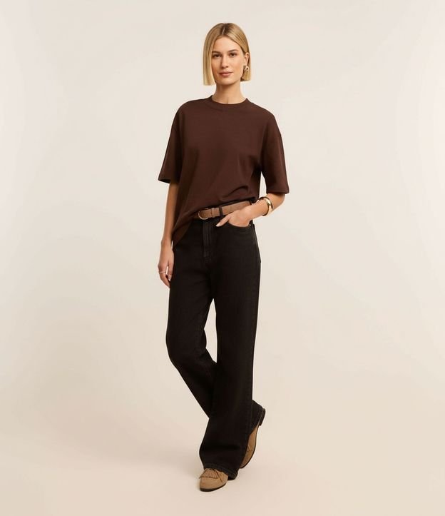 Remera Básica Relaxed en Malla 4