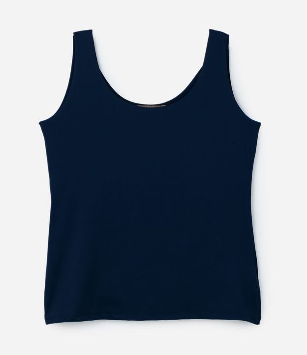 Blusa Musculosa en Poliamida con Breteles Anchos Curve & Plus Size 5