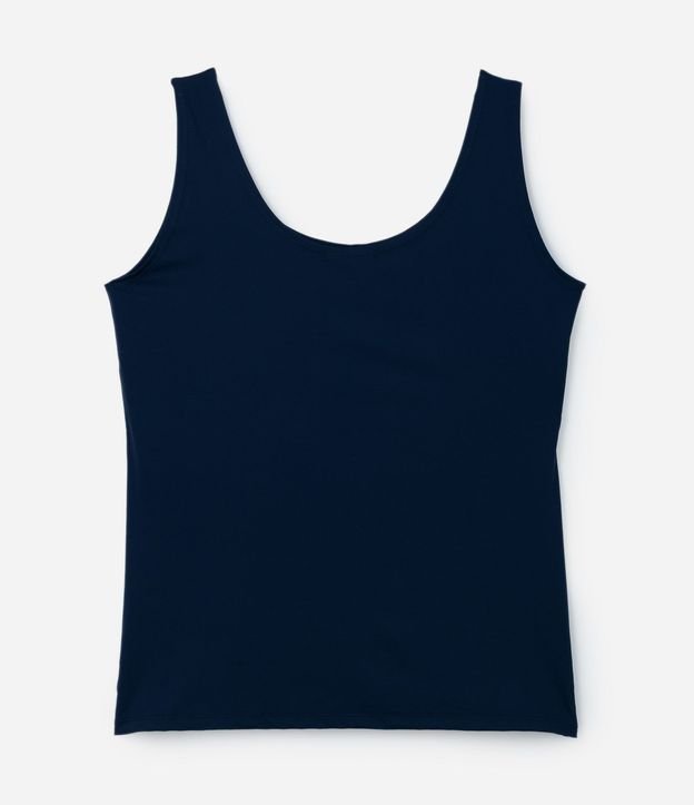 Blusa Musculosa en Poliamida con Breteles Anchos Curve & Plus Size 6