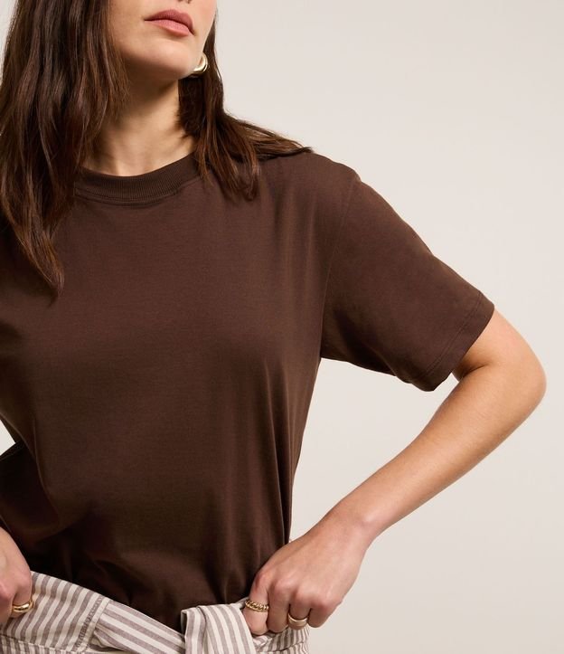 Remera en Algodón con Cuello Redondo 4
