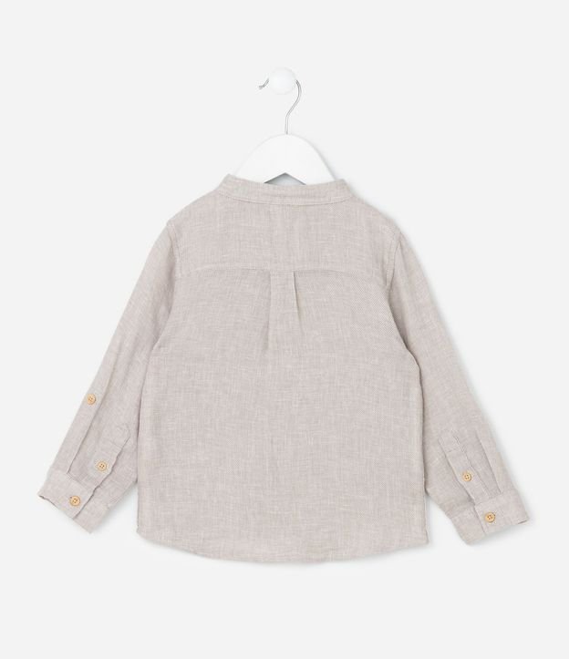 Camisa Infantil con botones Contrastantes y Bolsillo - Talle 1 a 6 años 3