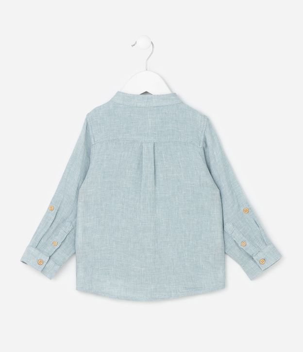 Camisa Infantil con botones Contrastantes y Bolsillo - Talle 1 a 6 años 3