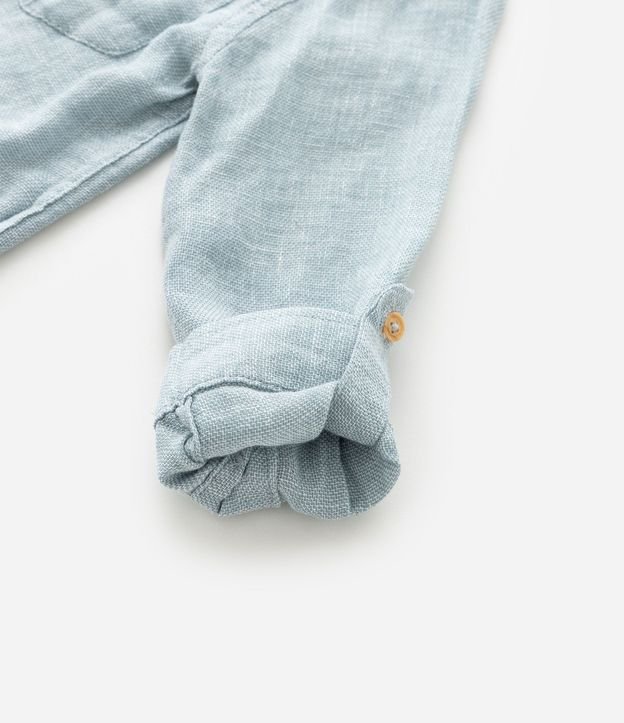 Camisa Infantil con botones Contrastantes y Bolsillo - Talle 1 a 6 años 5