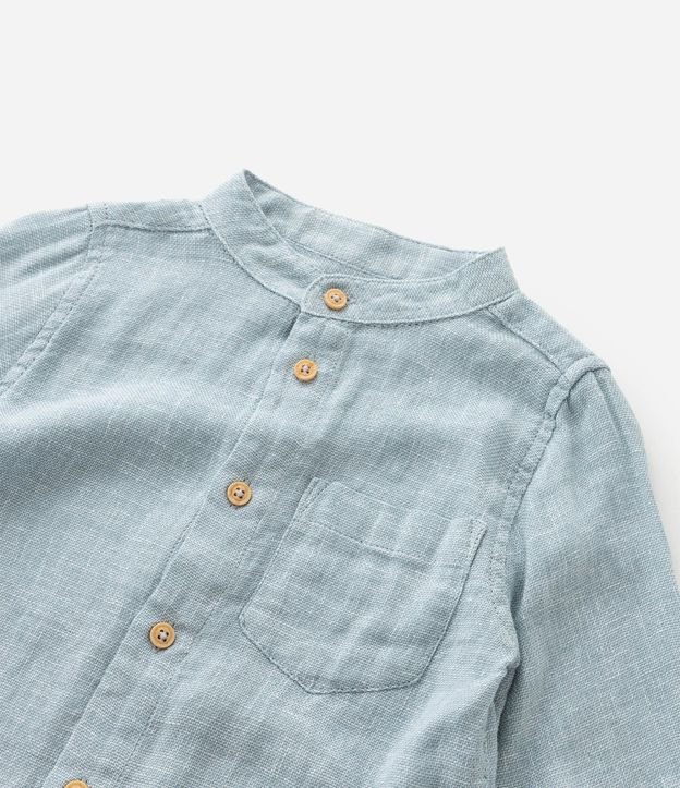 Camisa Infantil con botones Contrastantes y Bolsillo - Talle 1 a 6 años 8