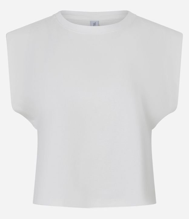 Blusa en Rib sin Manga Hombrera 6