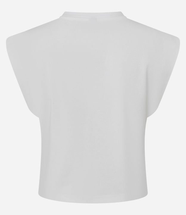 Blusa en Rib sin Manga Hombrera 7
