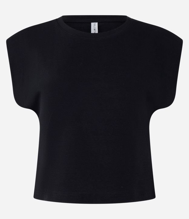 Blusa en Rib sin Manga Hombrera 5