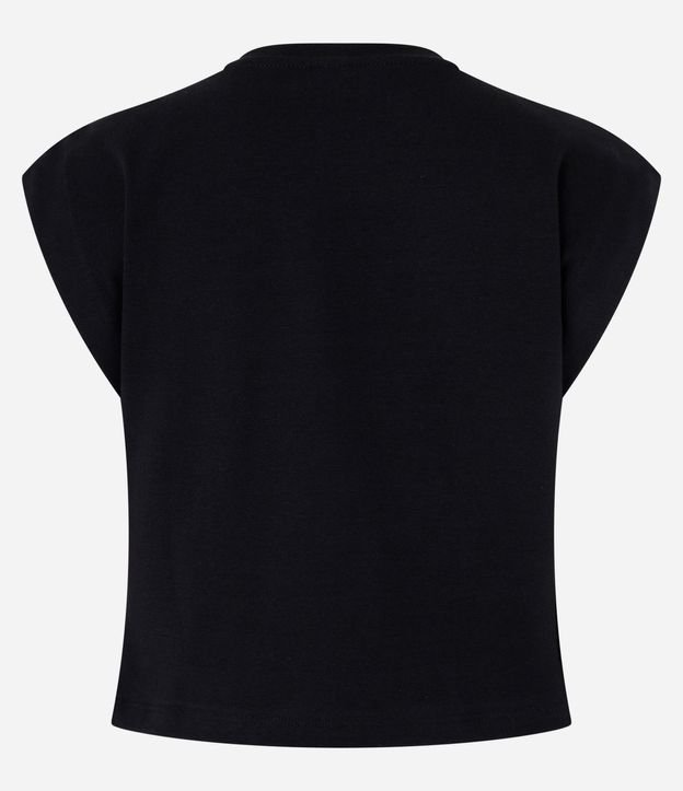 Blusa en Rib sin Manga Hombrera 6