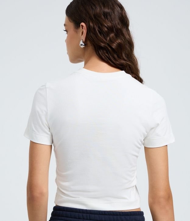 Blusa Baby Look en Algodón con Estampa USA 4