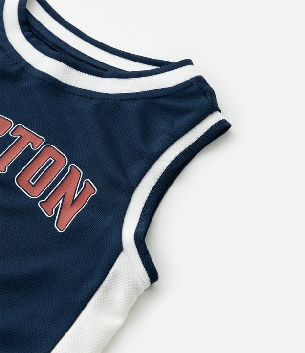 Remera Deportiva Infantil Estampa Boston 17 - Tam1 a 6 años 5