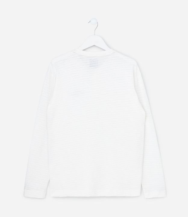 Remera Infantil Henley en Algodón con Bordado - Talle 5 A 14 años 2
