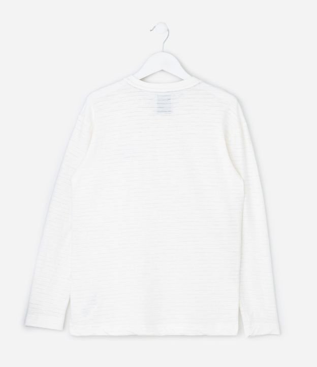 Remera Infantil Henley en Algodón con Bordado - Talle 5 A 14 años 3