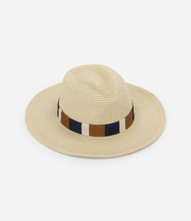Sombrero de Paja Panamá con Fita Colorida