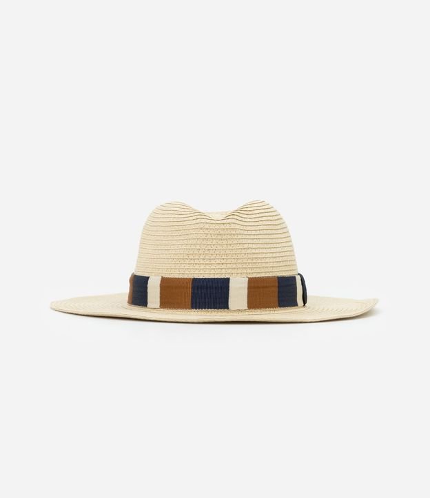 Sombrero de Paja Panamá con Fita Colorida 2