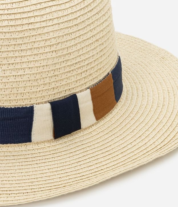 Sombrero de Paja Panamá con Fita Colorida 3