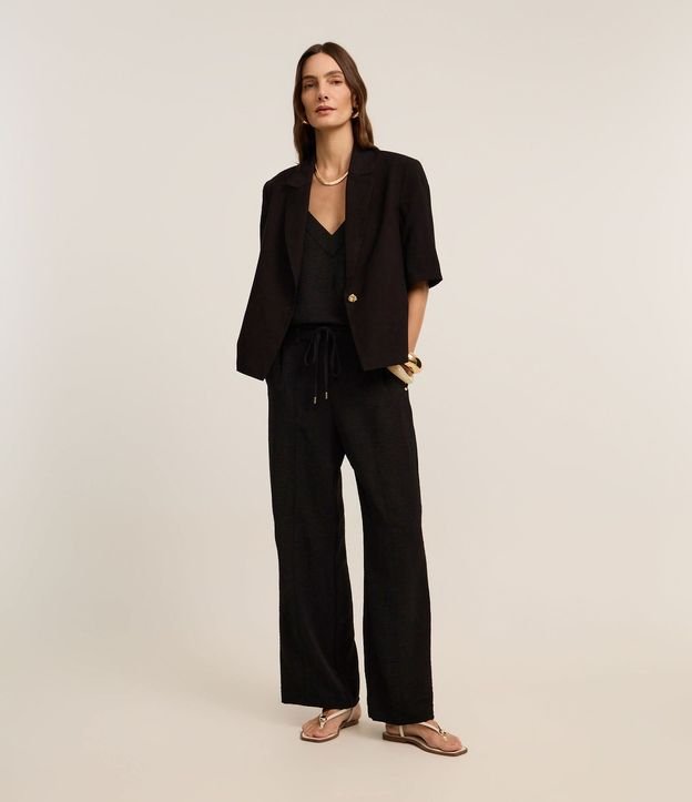 Blusa en Airflow con Escote V y Bretel Ancho 2