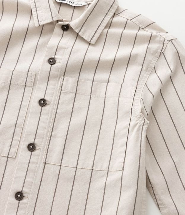 Camisa Infantil en Sarga con Estampa de Raya y Lettering Fast Speed - Talle 5 a 14 años 7