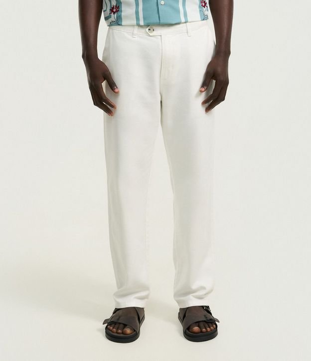 Pantalón Recto en Liocel con Bolsillos Sastre 2